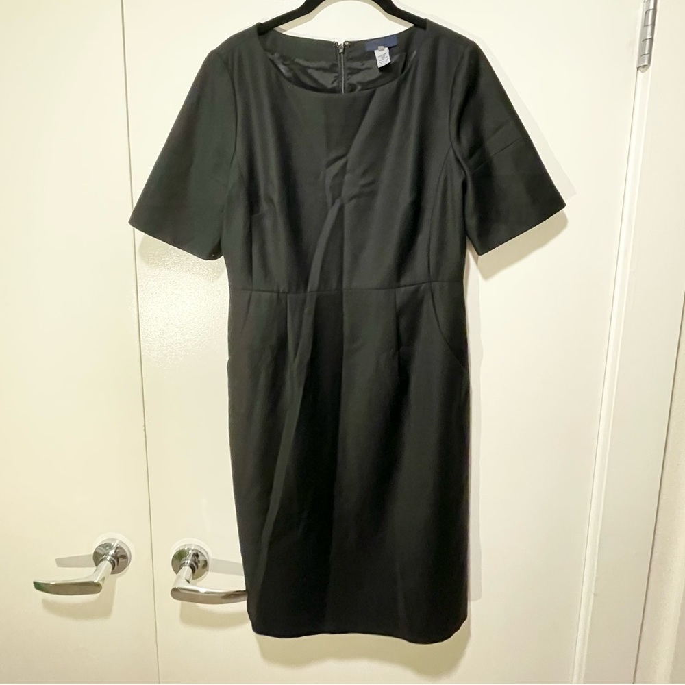 J.Crew Wool Sheath Dress with Sleeves